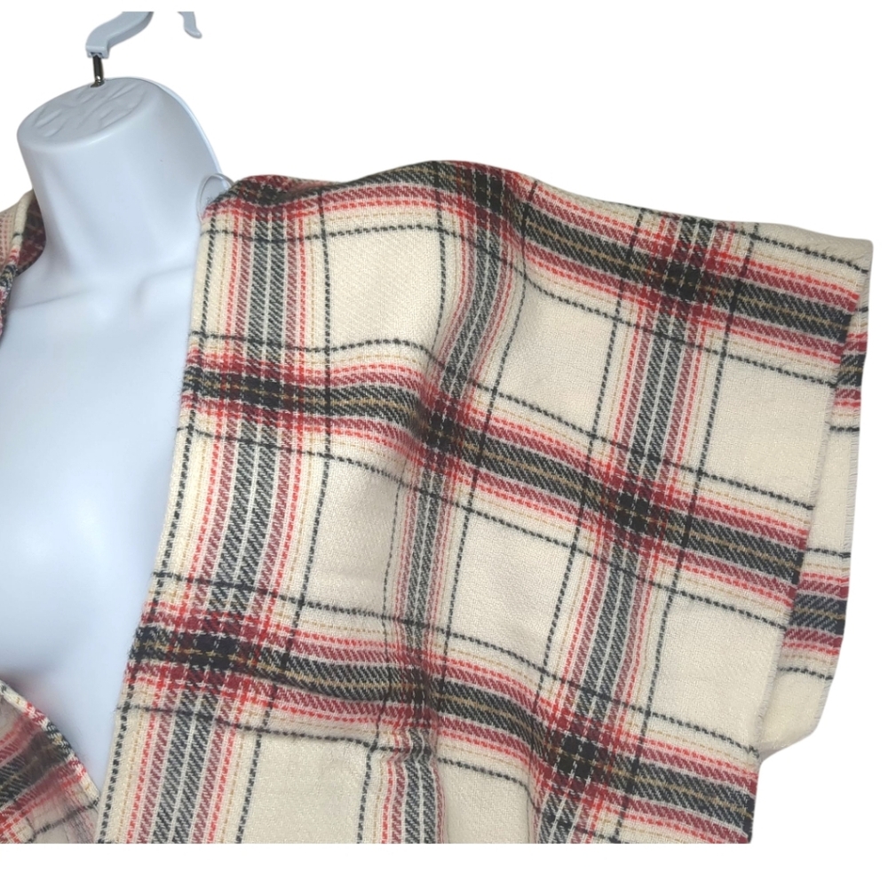 Ann Taylor LOFT Plaid Poncho / Wrap Scarf NEW with Tags - Picture 8 of 8